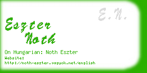 eszter noth business card